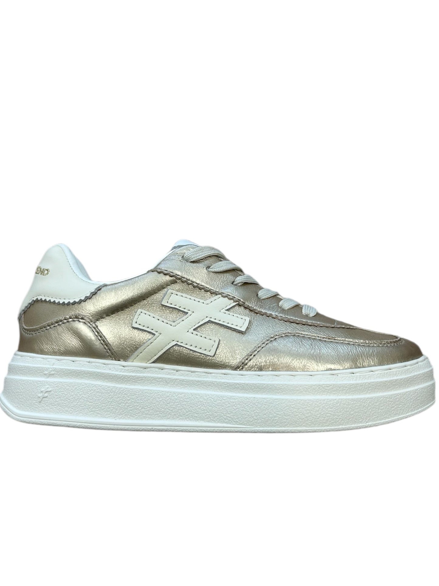 ANOTHER TREND gold platform sneakers
