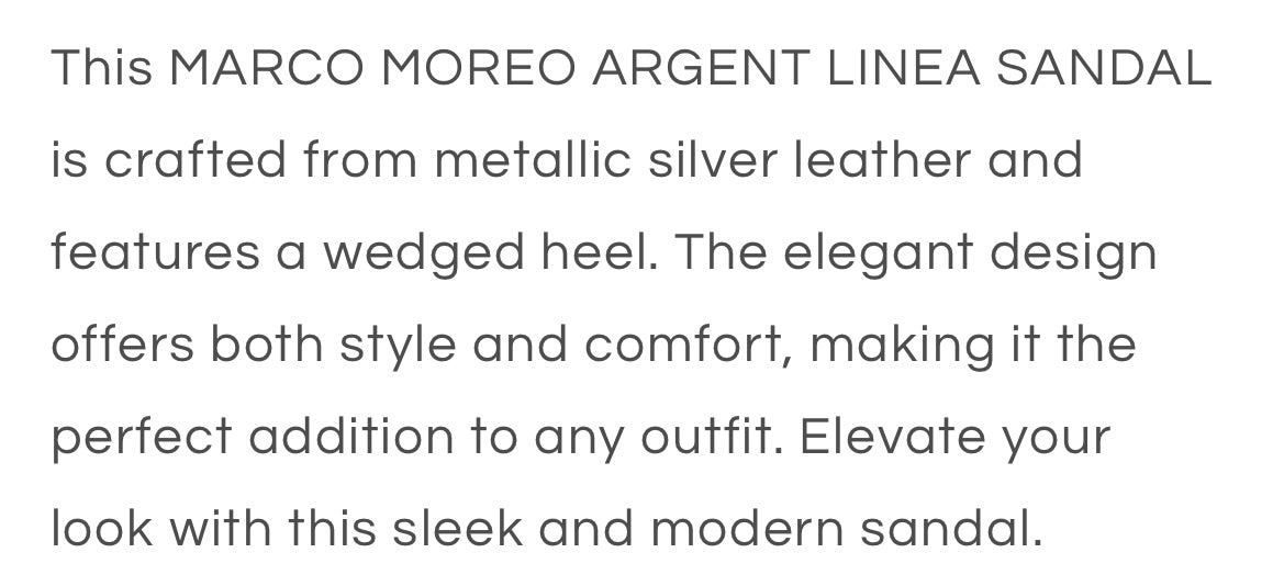 MarcoMoreo leather metallic silver sandals