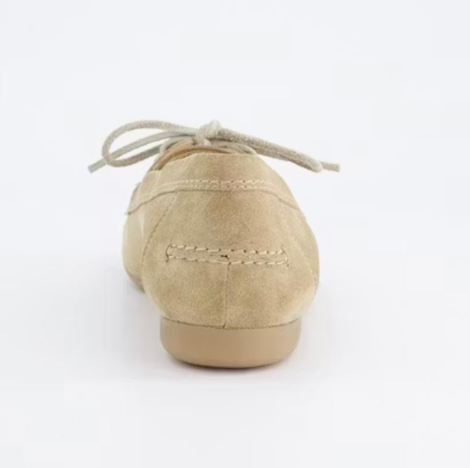 Paul Green suede beige deck shoes