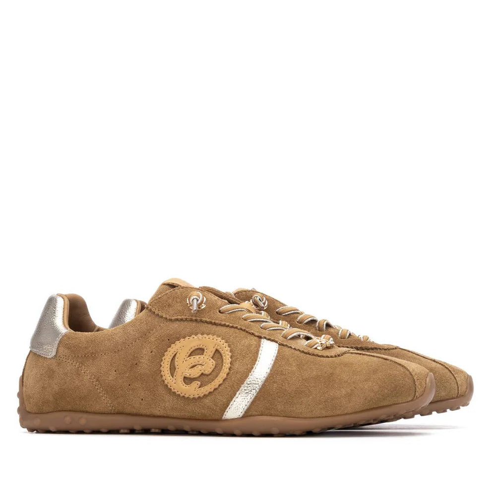 Carmela tan suede sneaker