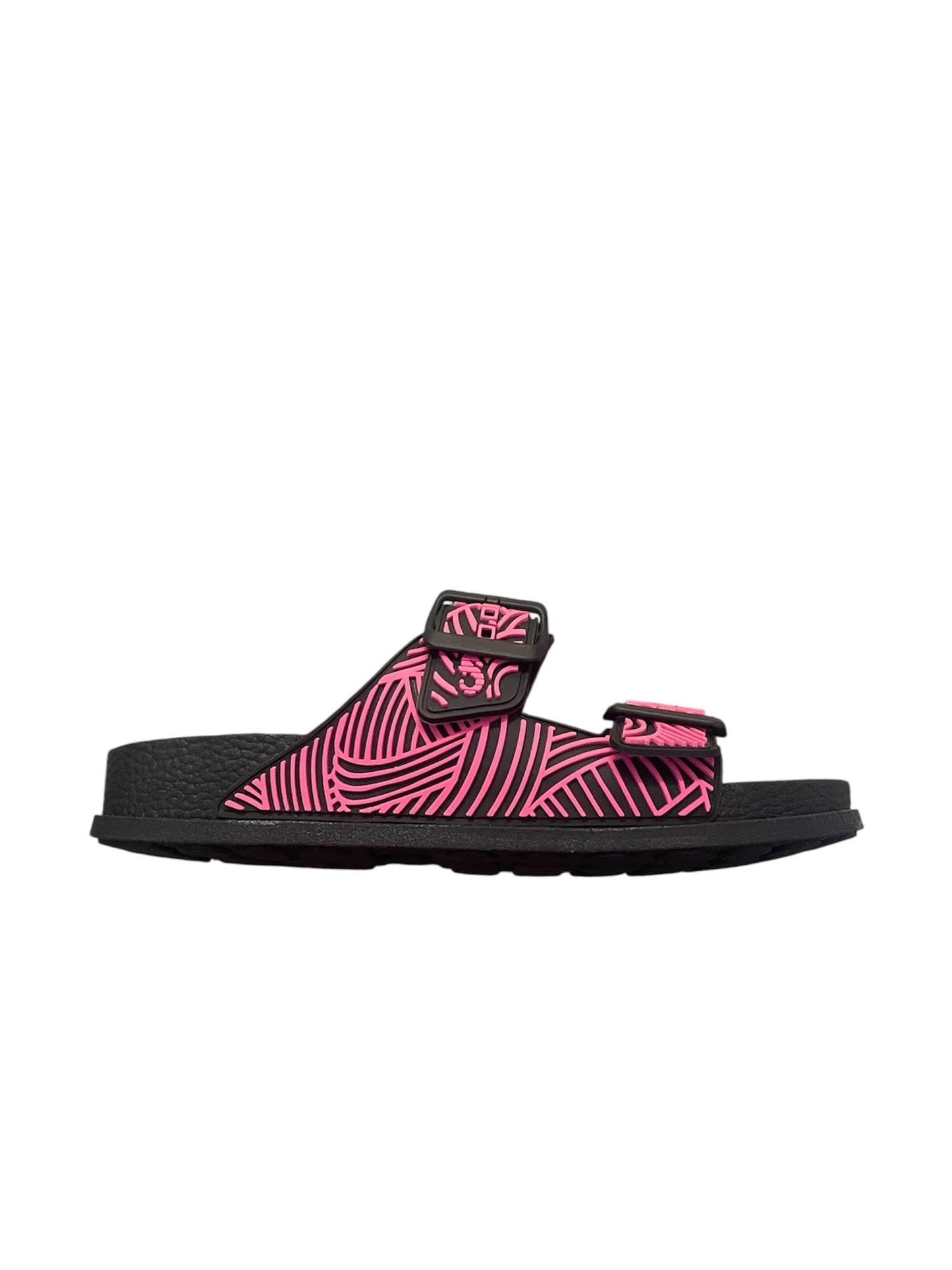 Fantasy sandals black and pink mules