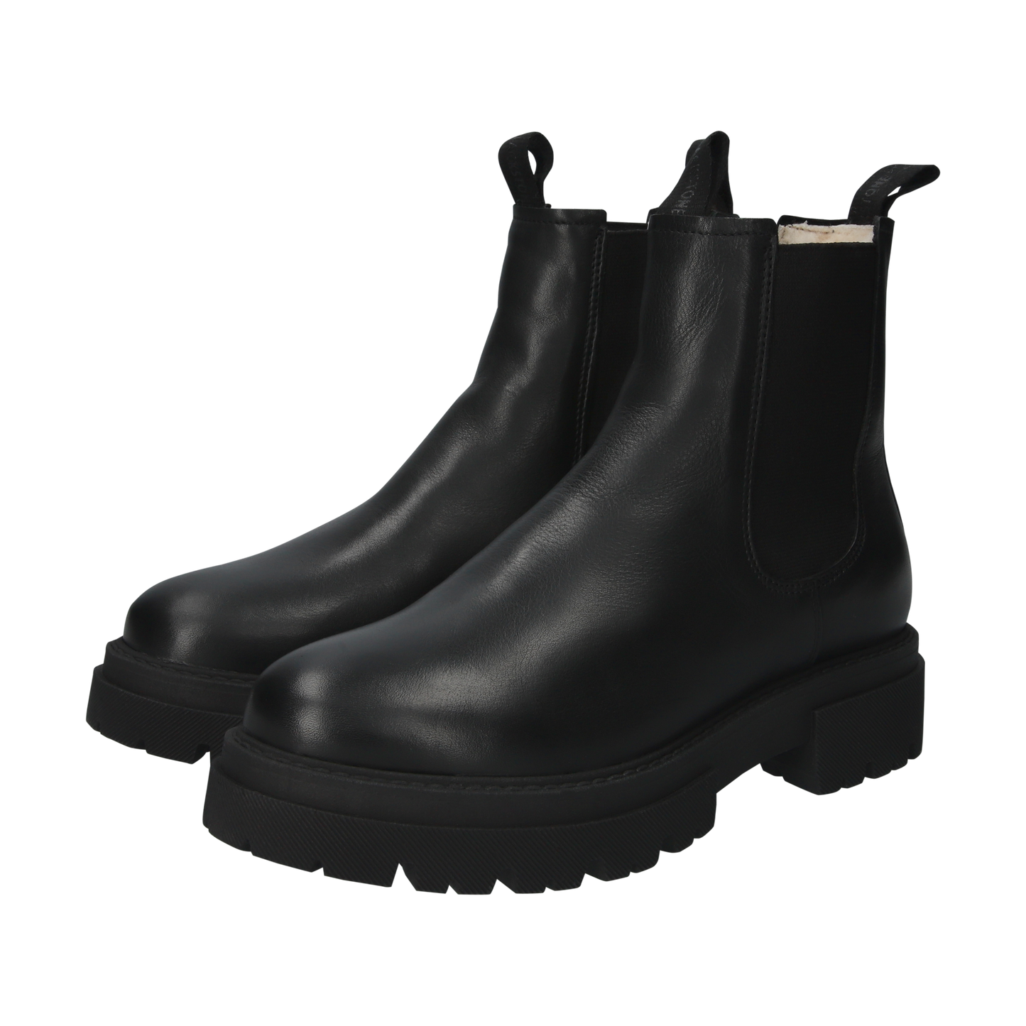 Blackstone black leather chelsea  ankle boot