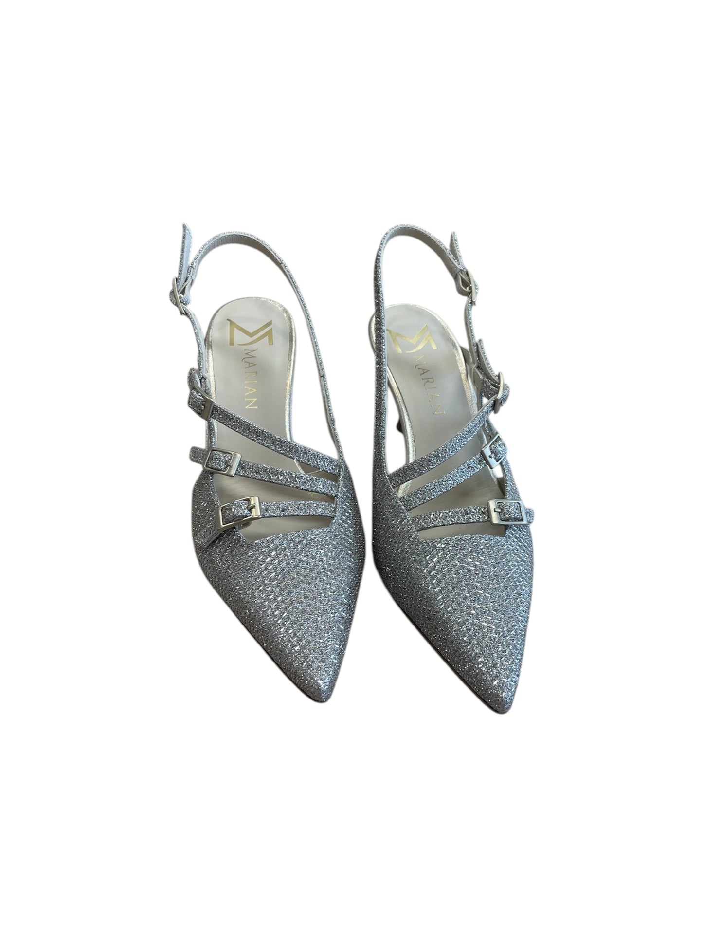 Marian gold leather sling backs