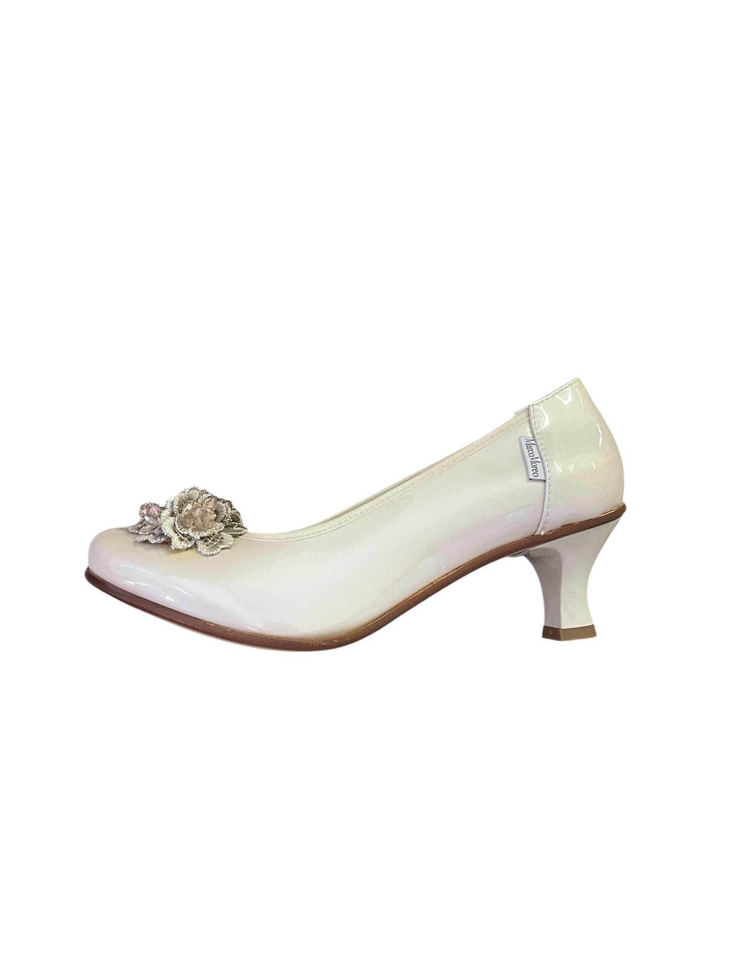 Marco Moreo ivory patent leather shoes