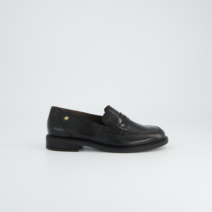 Paul Green black patent leather loafers