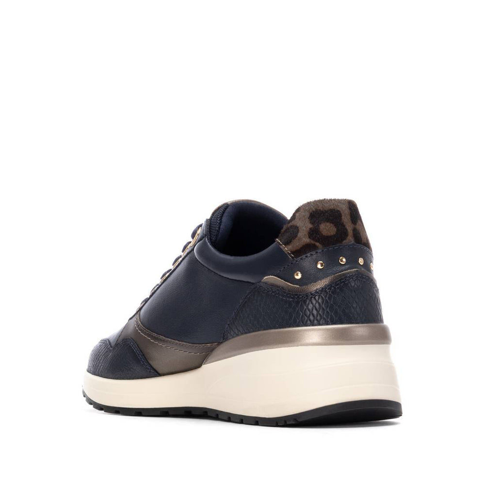 Carmela navy leather sneakers