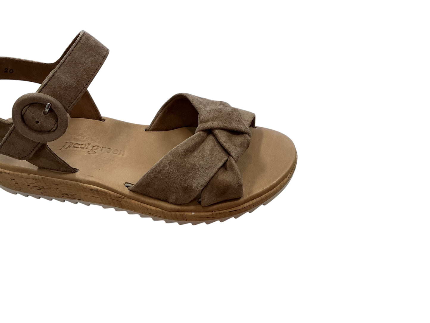 Paul Green brown suede strap sandal