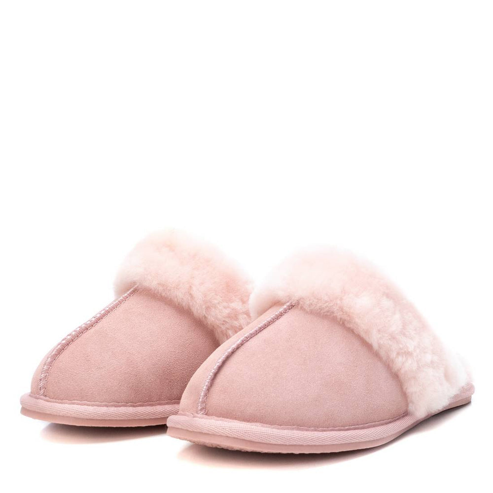 Carmela pink suede slippersd
