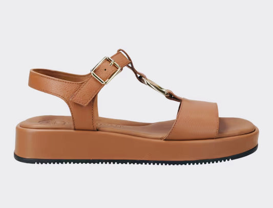 Paul Green tan platform sandal