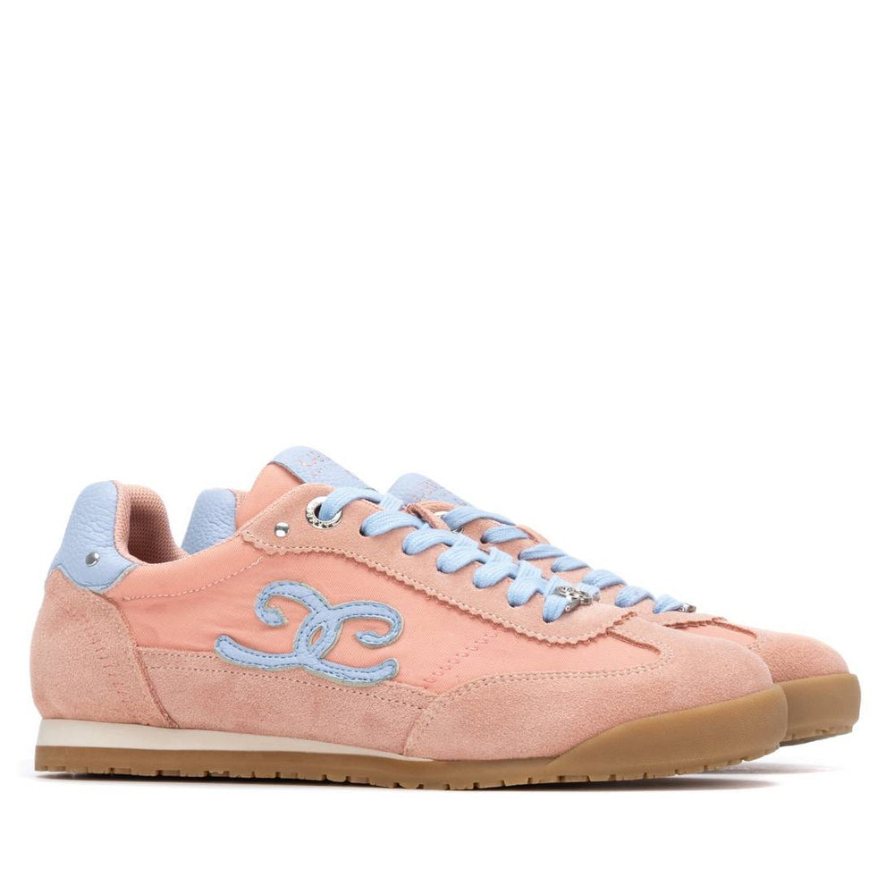 Carmela pink and blue suede sneakers - Melissakshoes