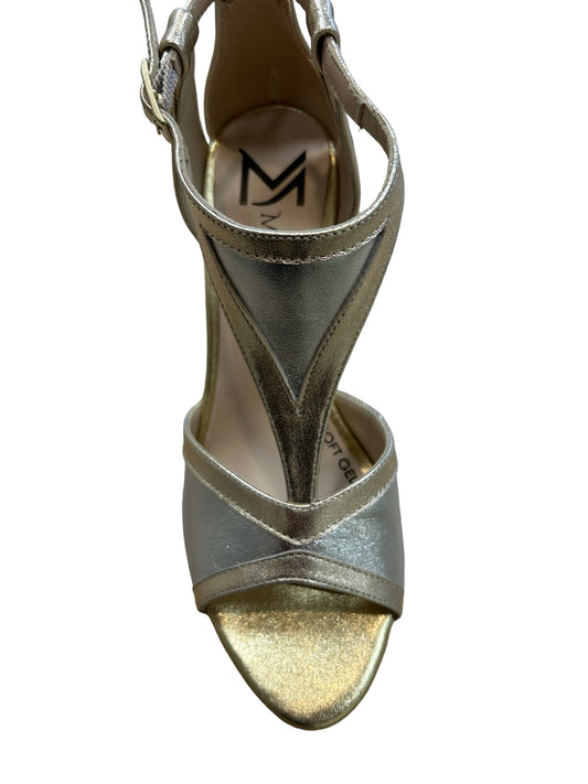 Marian gold and silver sandal