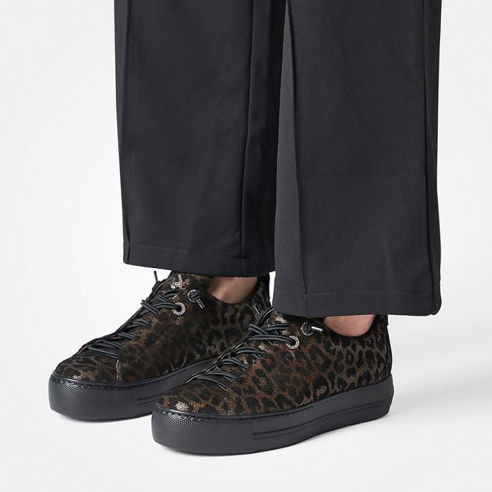 Paul green glossy leopard print sneaker