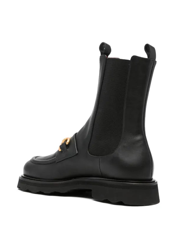 Pomme D’or black leather Chelsea boots