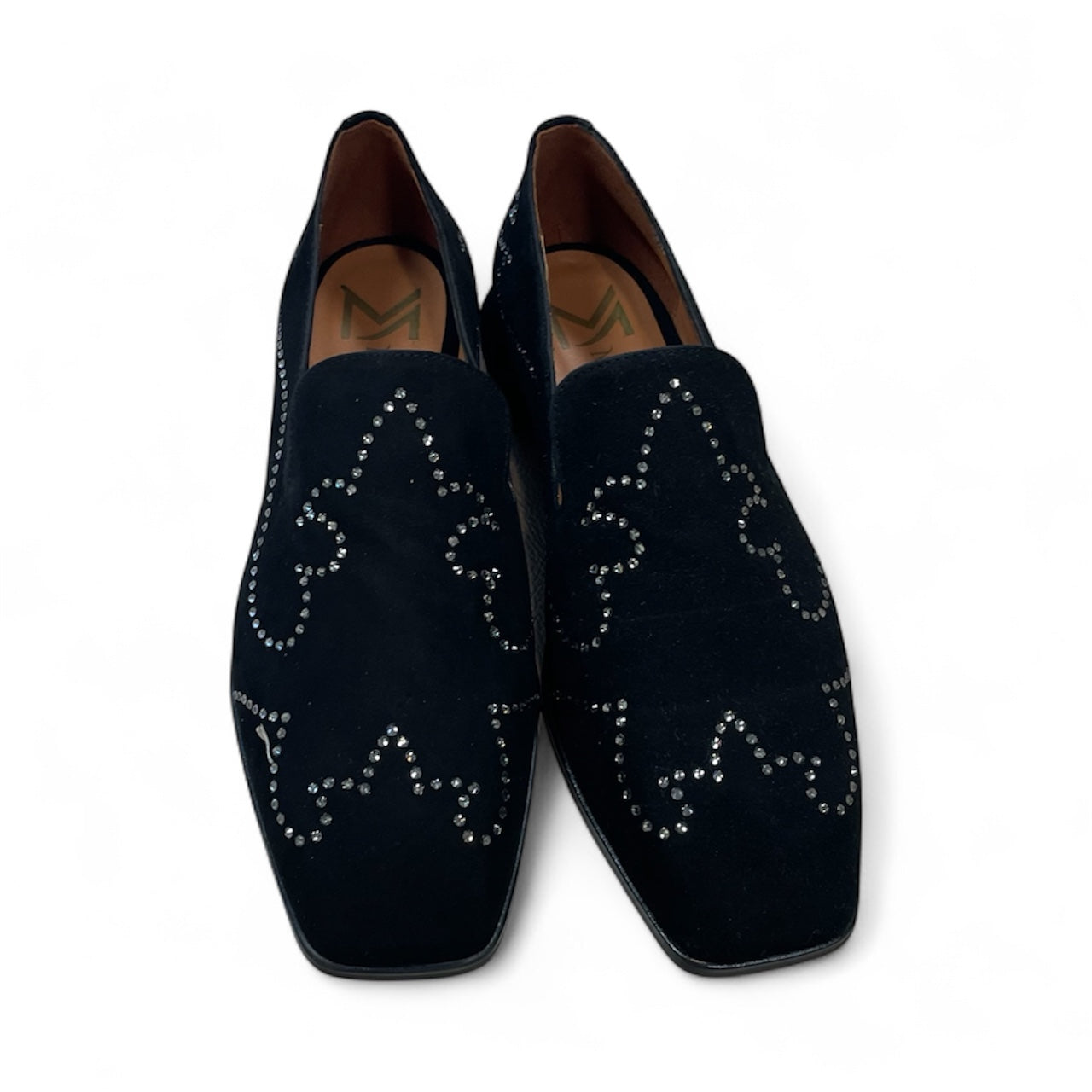 Marian black suede loafer