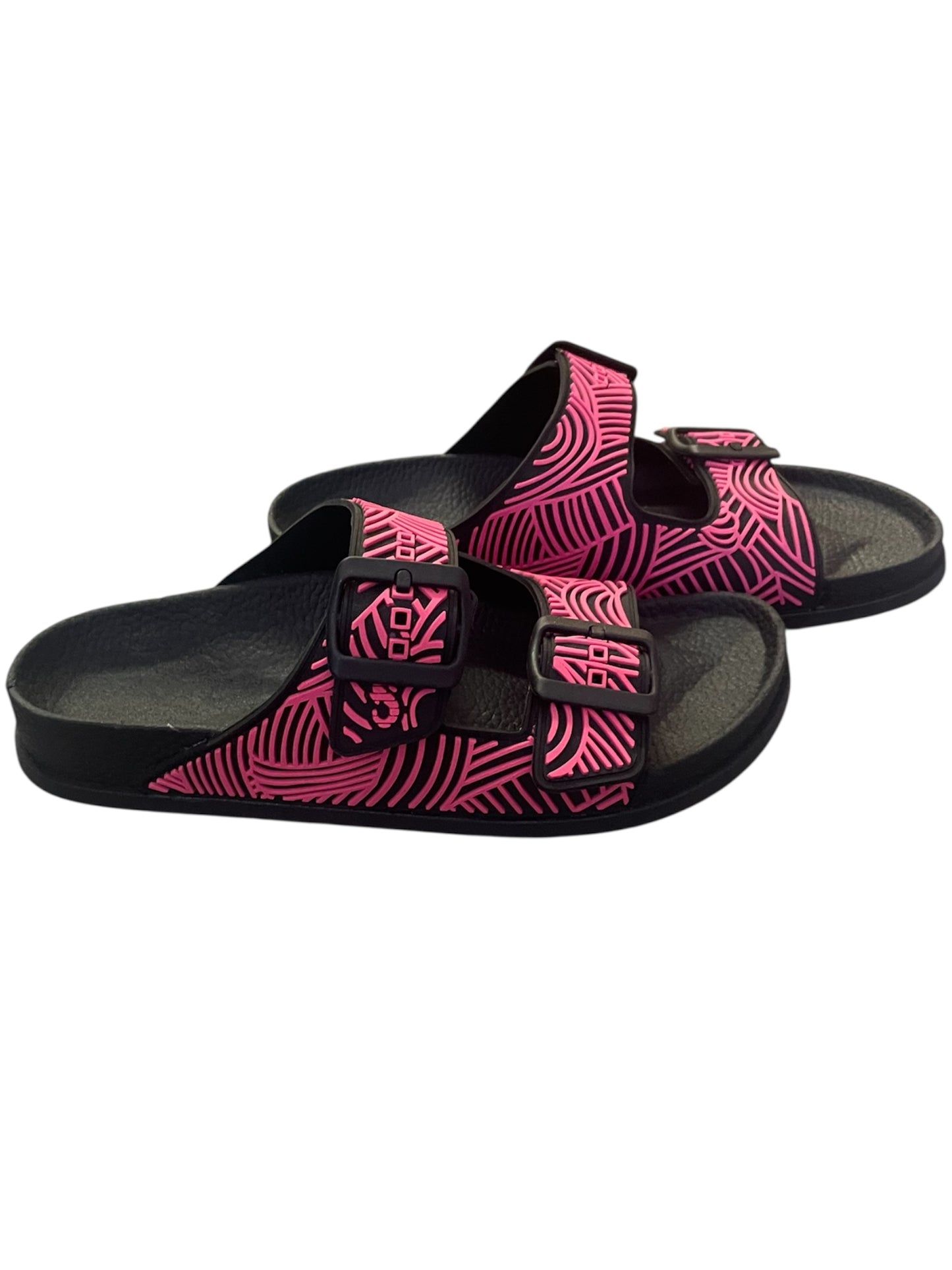 Fantasy sandals black and pink mules