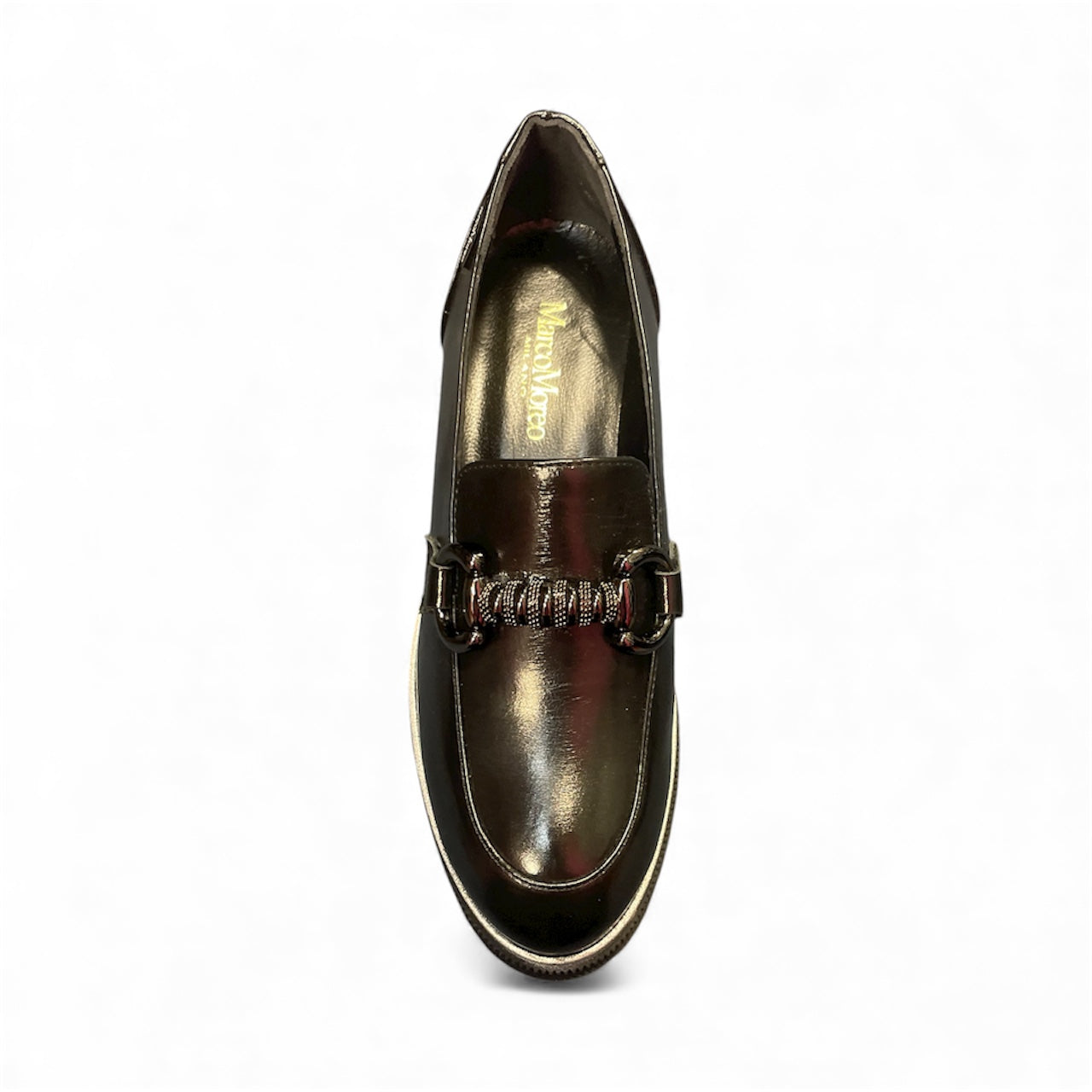 Marco Moreo black leather platform loafer - Melissakshoes