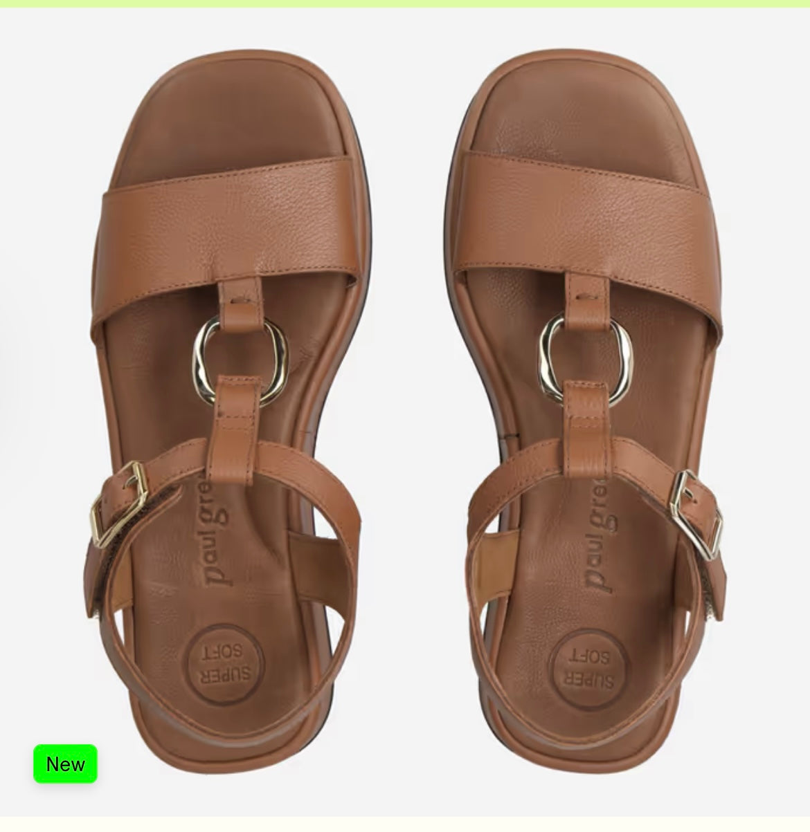 Paul Green tan platform sandal