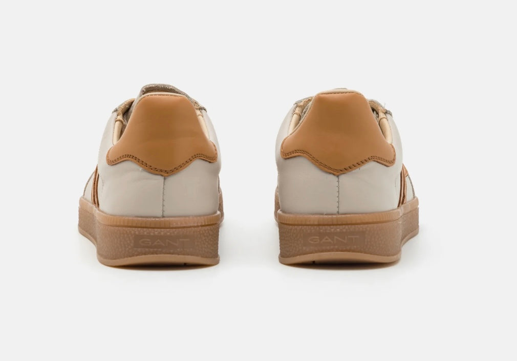 Gant beige and tan retro sneaker