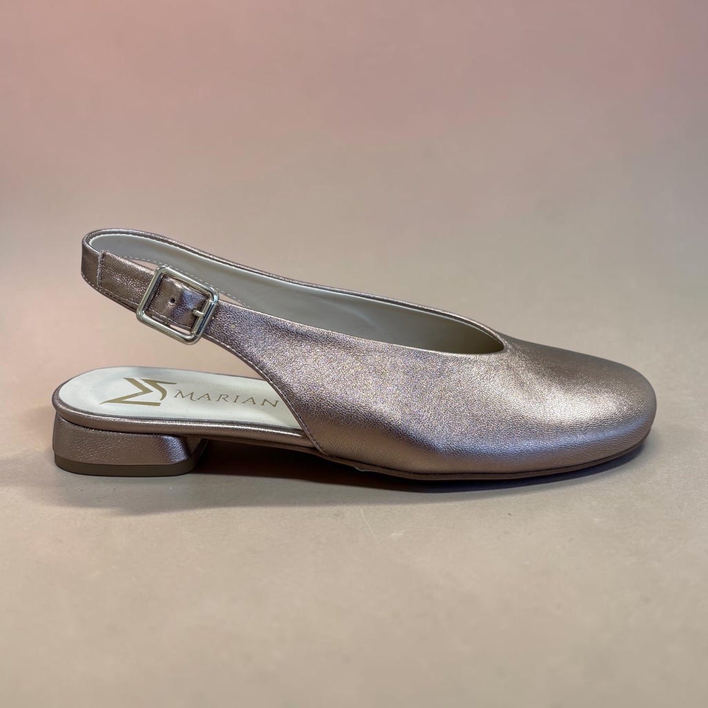 Marian grey high cut slingback