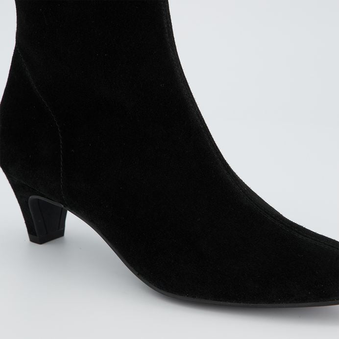 Paul Green black suede ankle boots