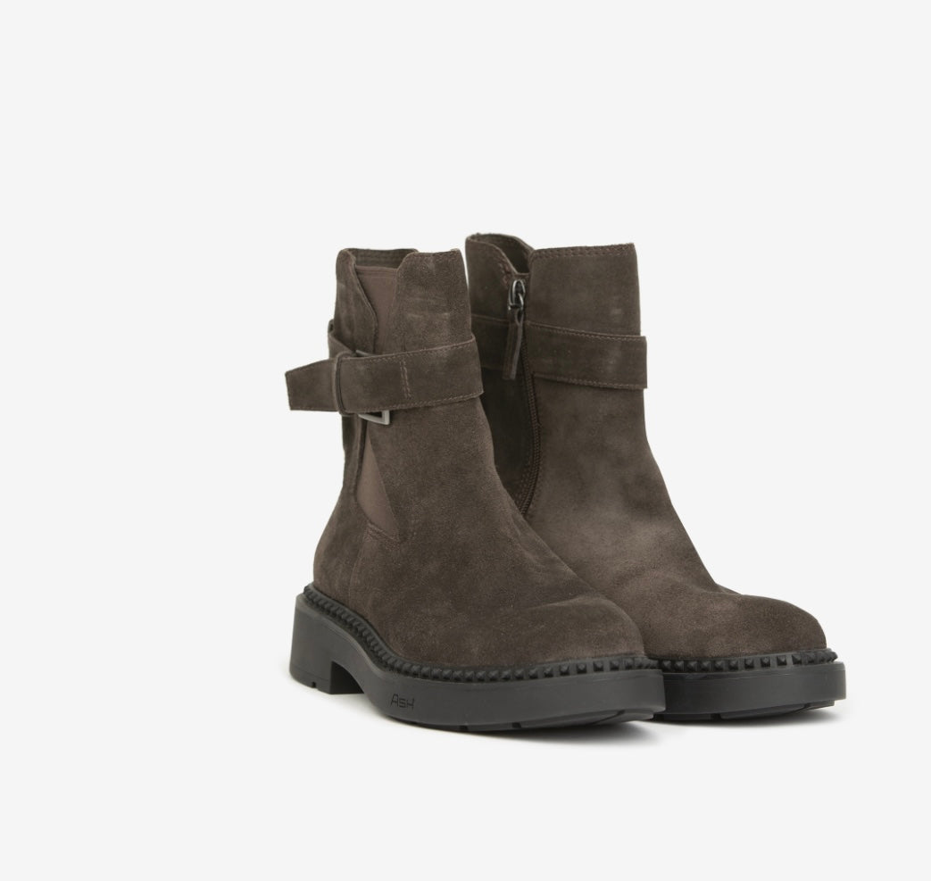 ASH Margot brown suede ankle boots