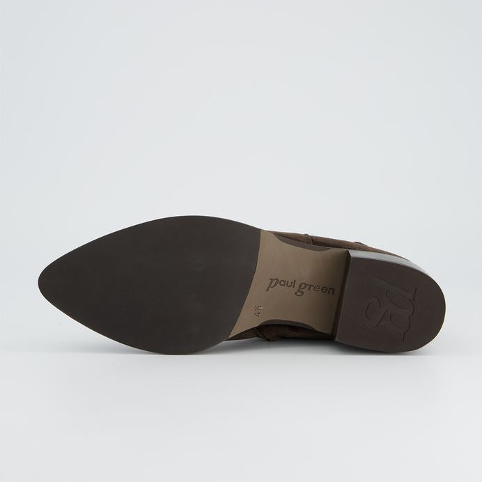Paul Green brown suede Chelsea ankle boot