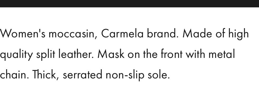 Carmela grey moccasins