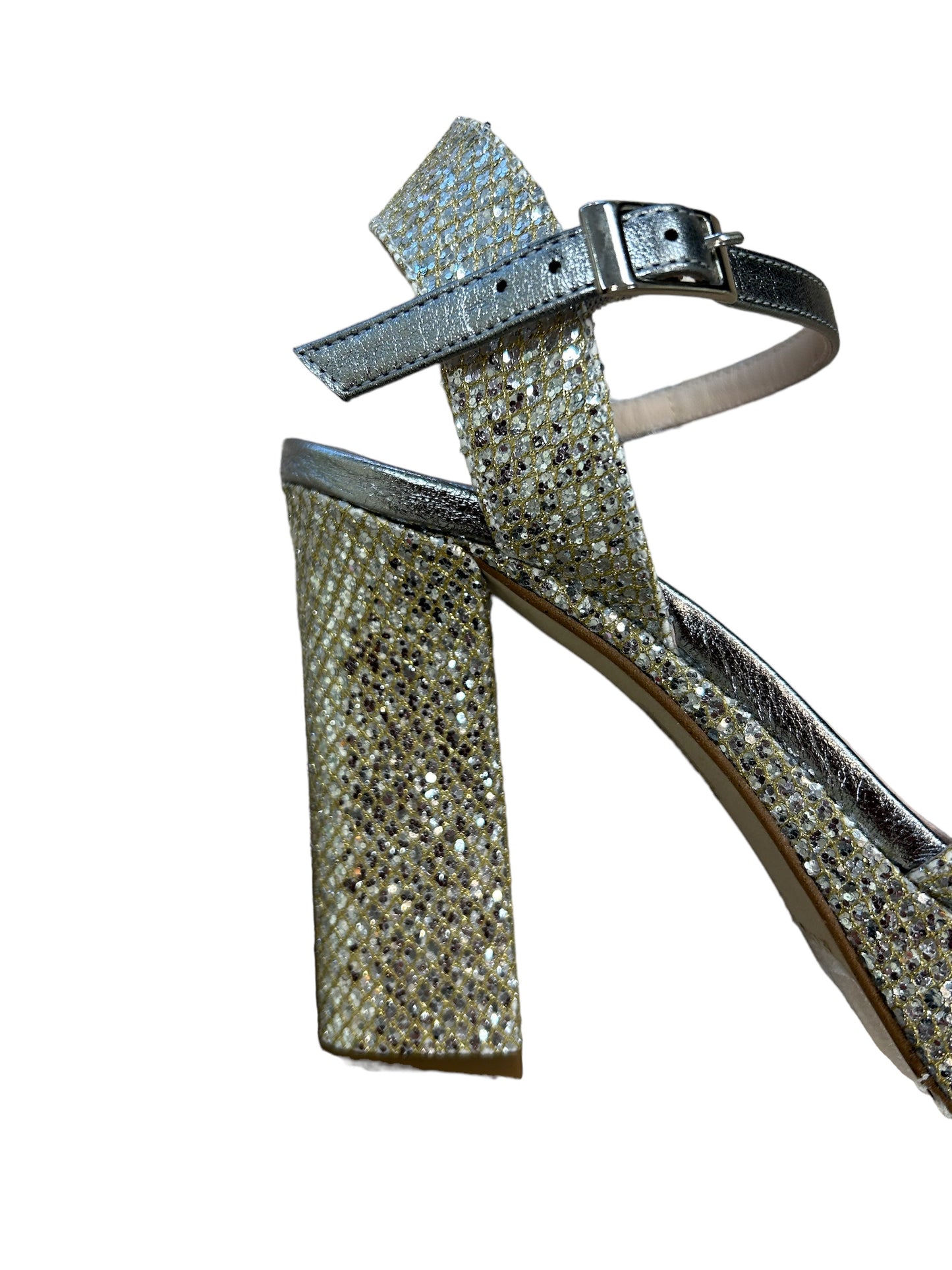 Marian glitter gold/silver platform sandals (Victoria Plata)