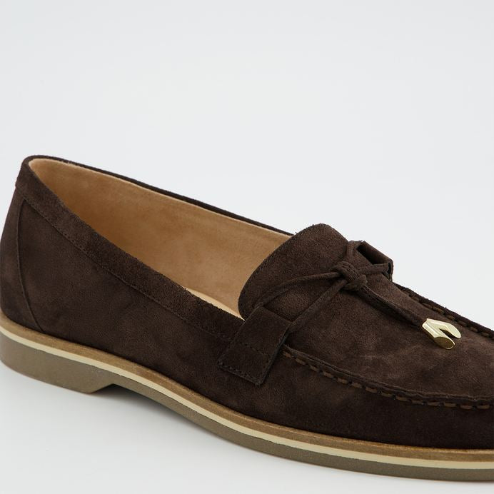 Paul Green brown suede loafers - Melissakshoes