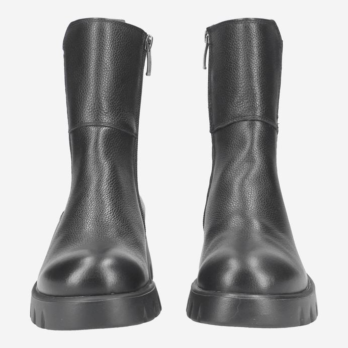 Paul Green black leather ankle boots