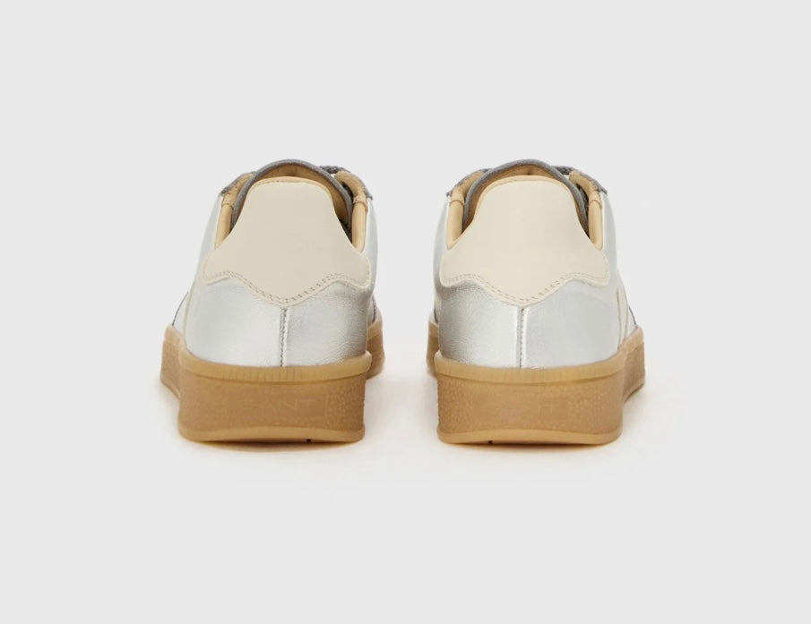 Gant silver grey retro leather sneakers