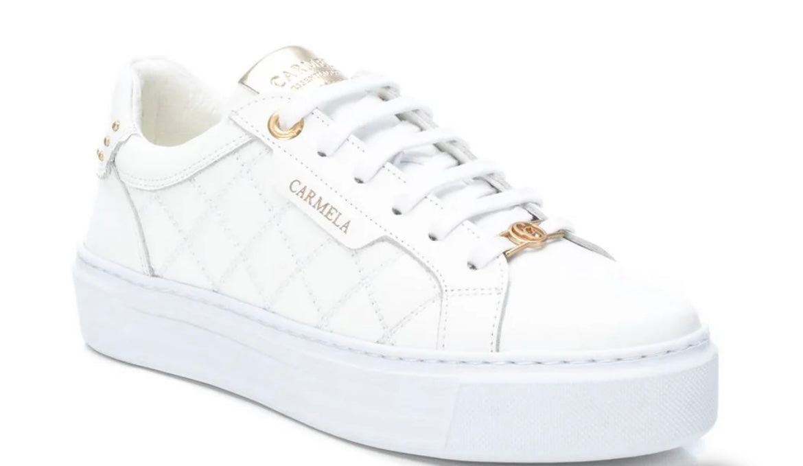Carmela white leather sneakers
