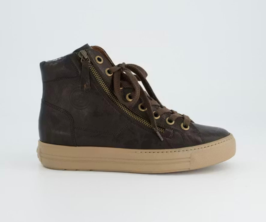 Paul Green brown leather high tops