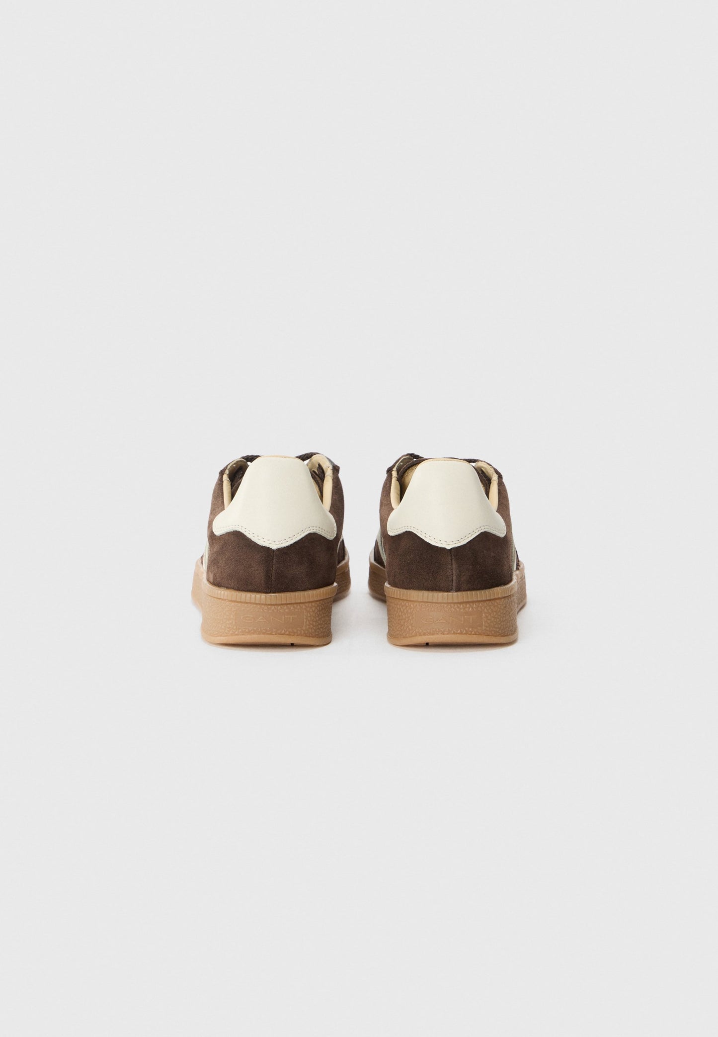 Gant chocolate and cream suede sneakers