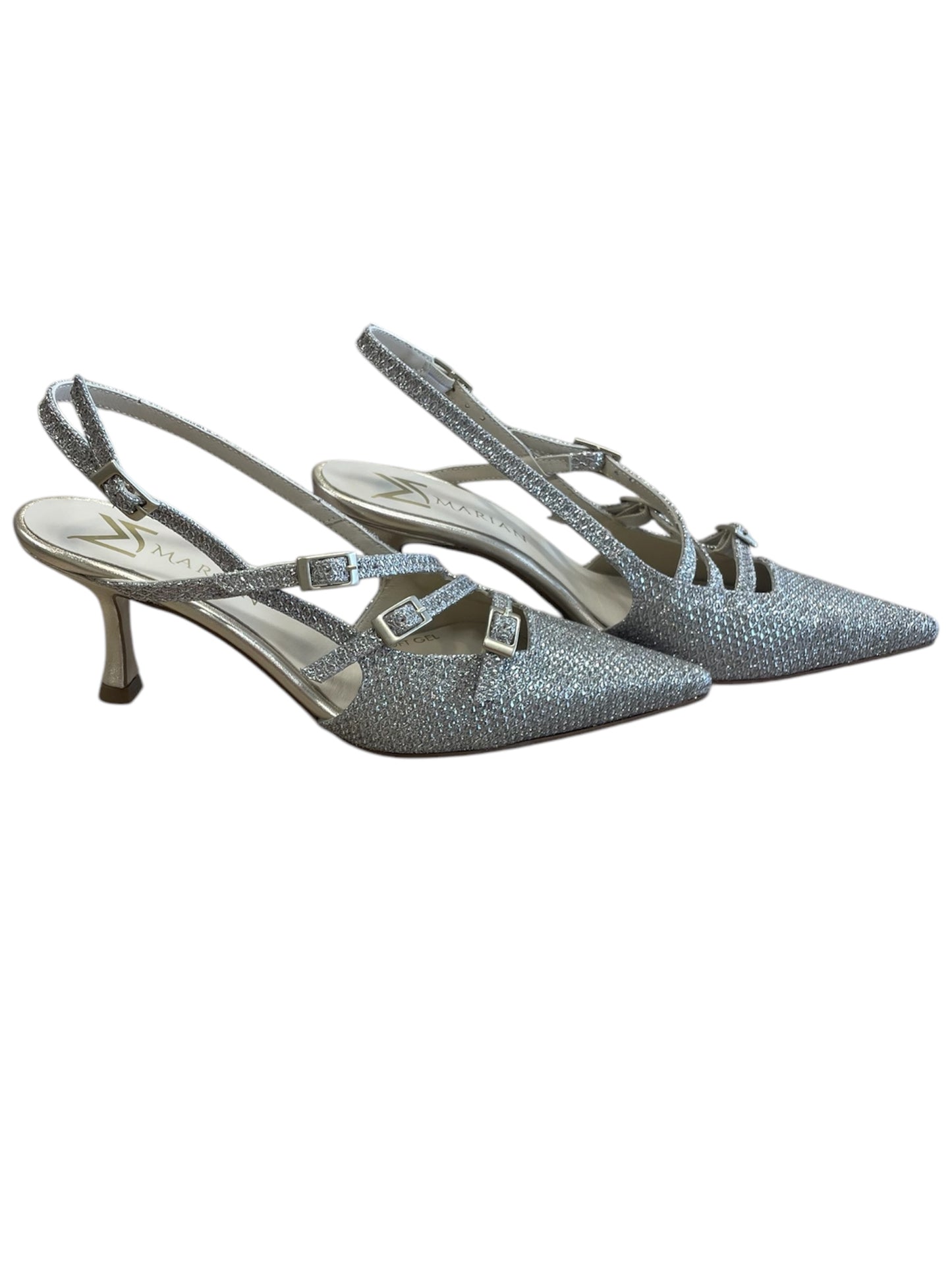 Marian gold leather sling backs