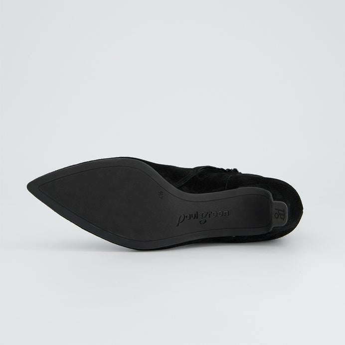 Paul Green black suede ankle boots