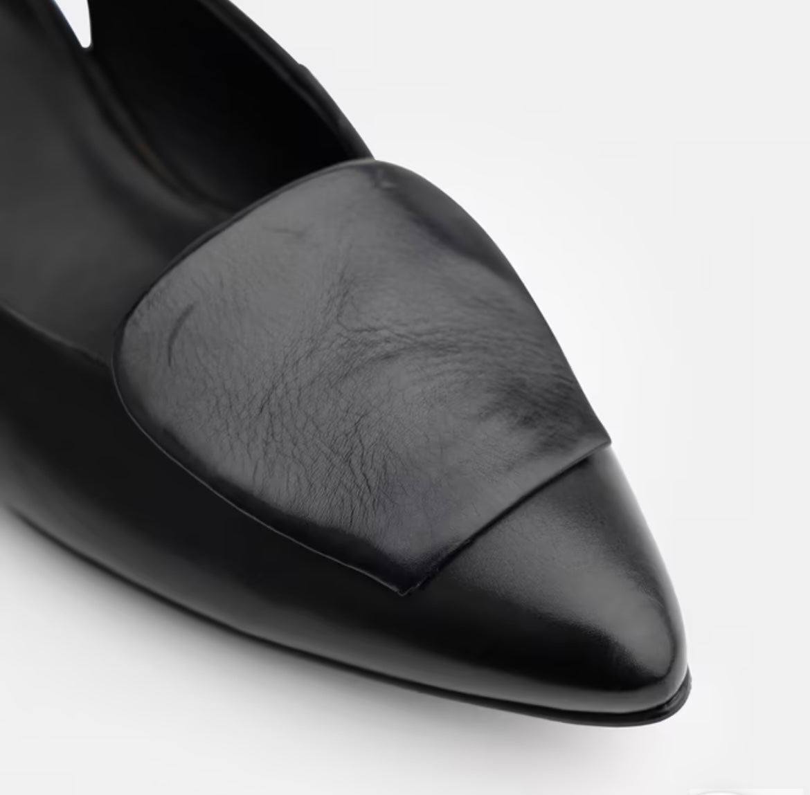 Paul Green black leather sling sandal