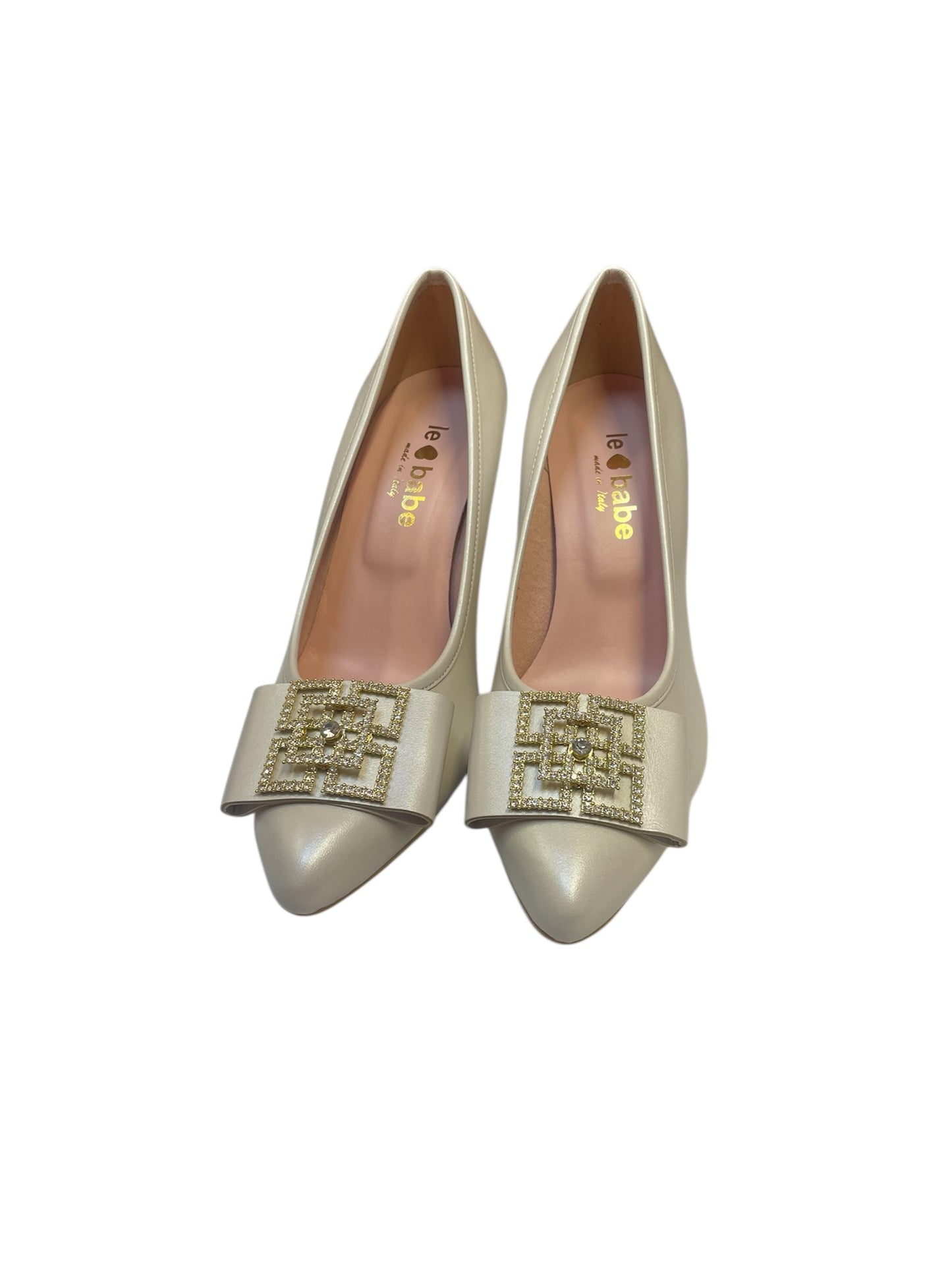 Le babe pearl leather shoes