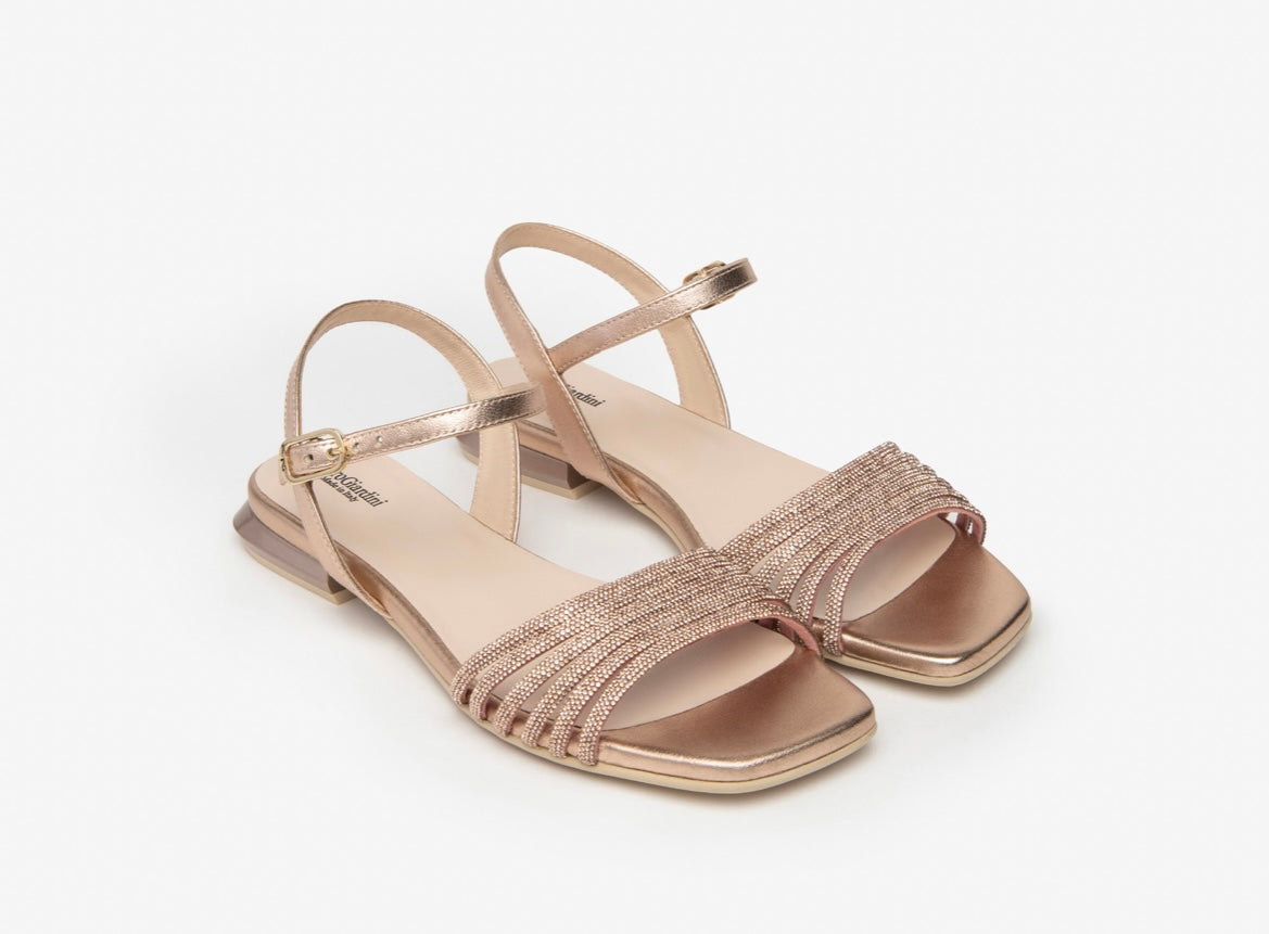 Nerogiardini rose gold sandals
