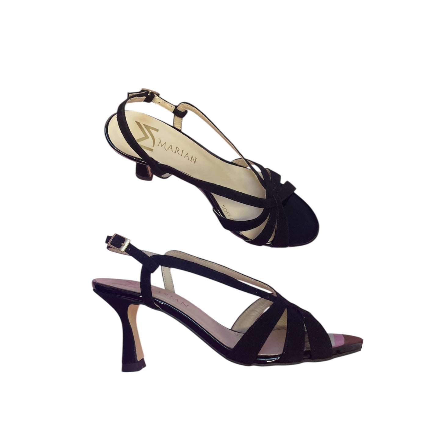 Marian black suede sandals
