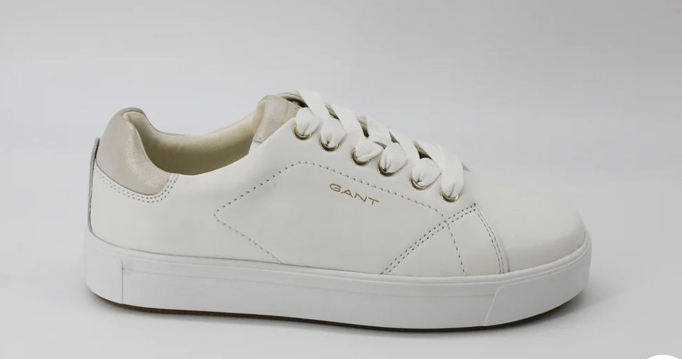 Gant white leather platform sneakers