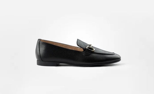 Paul Green black leather loafers