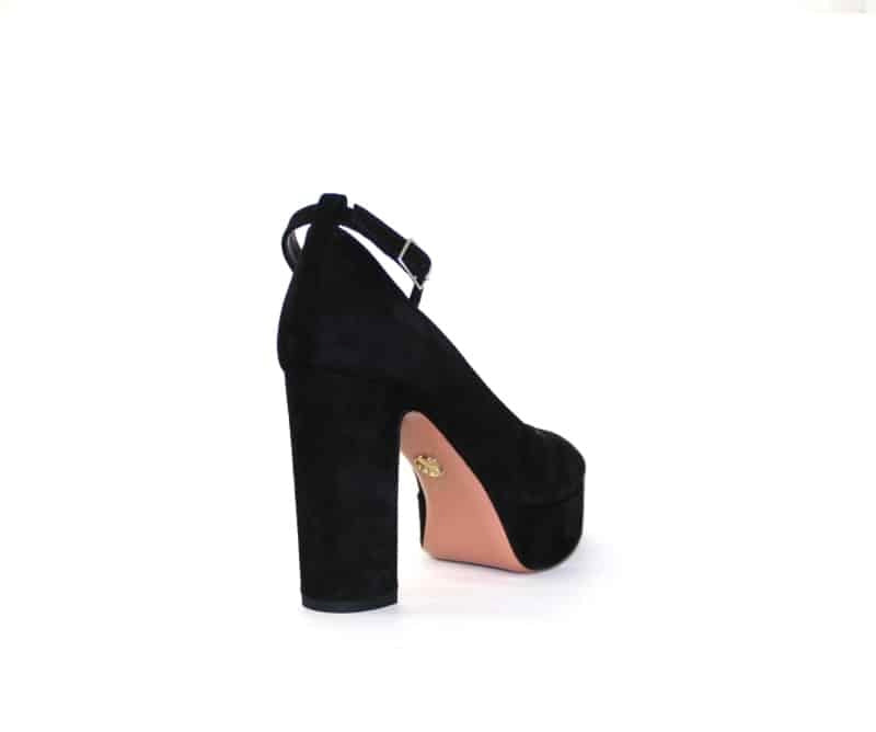 Oxitaly black suede platform shoes