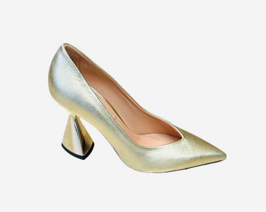 Oxitaly gold leather shoe