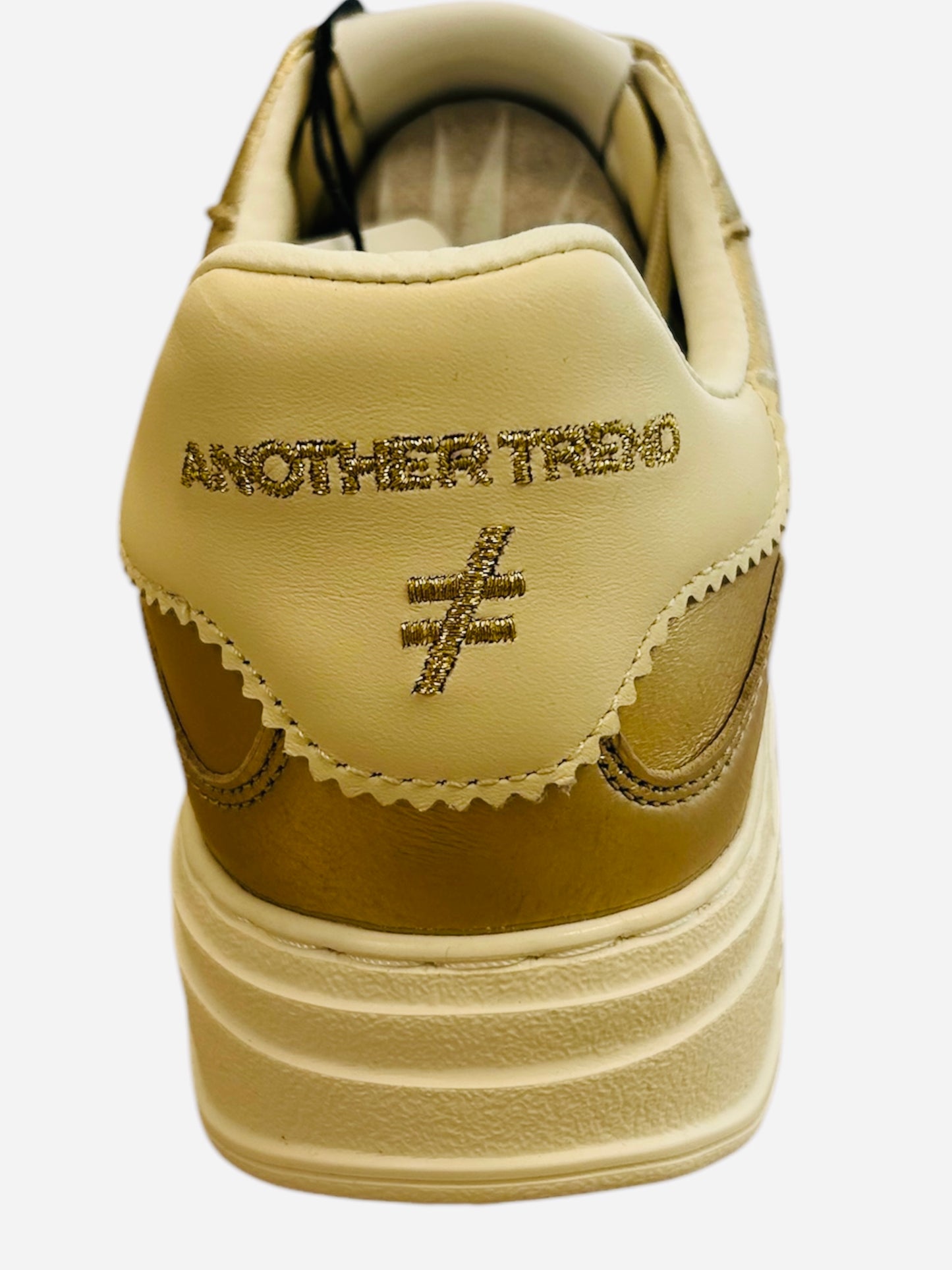 ANOTHER TREND gold platform sneakers