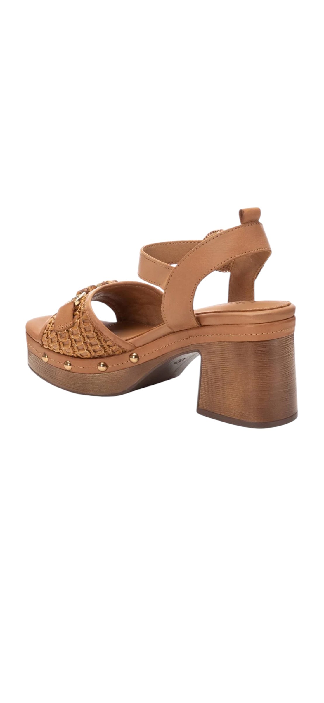 Carmela tan platform sandal