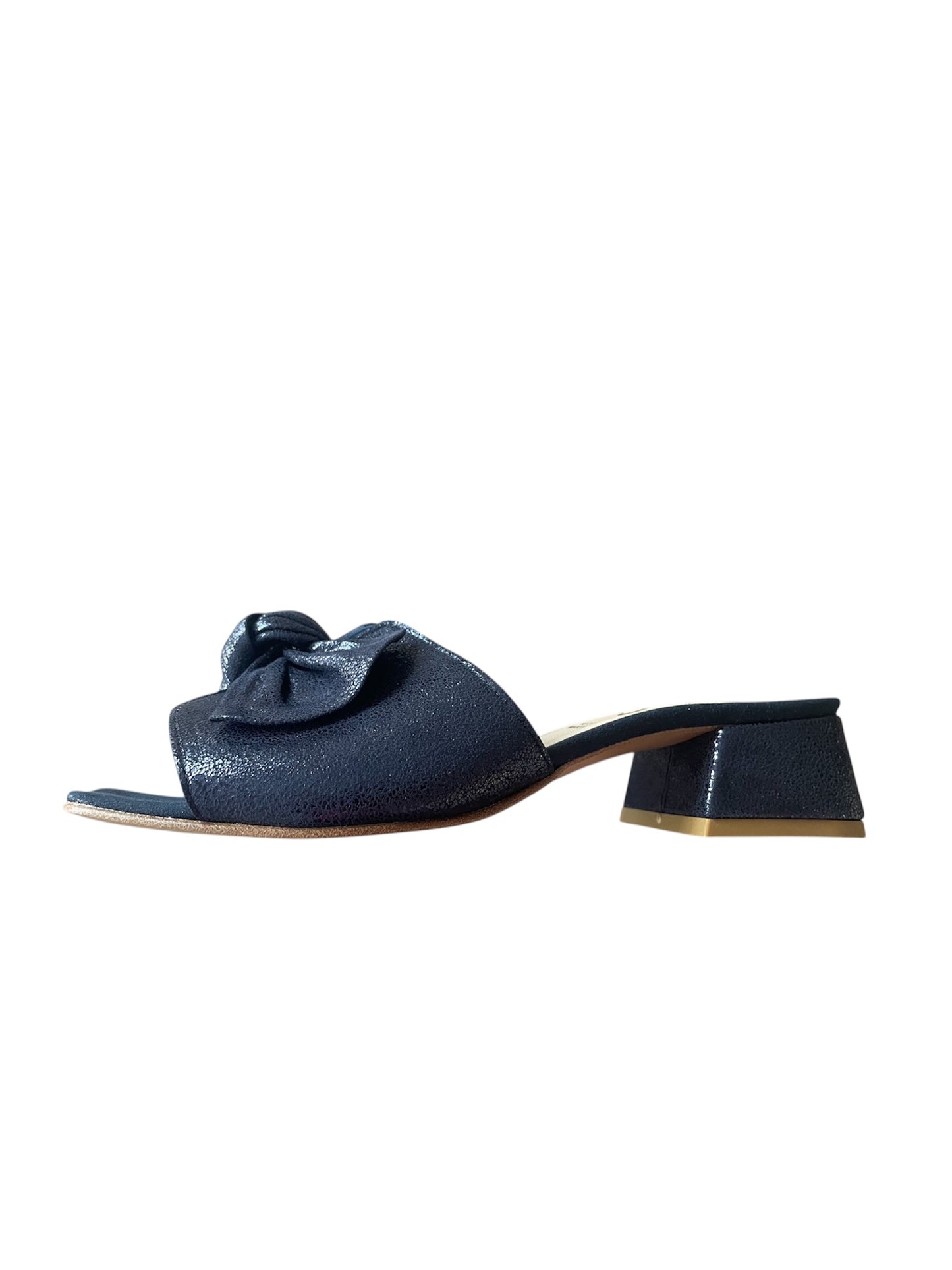 Repo navy leather sandals