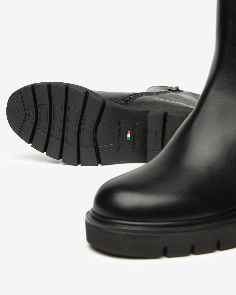 NeroGiardini black leather Chelsea boots
