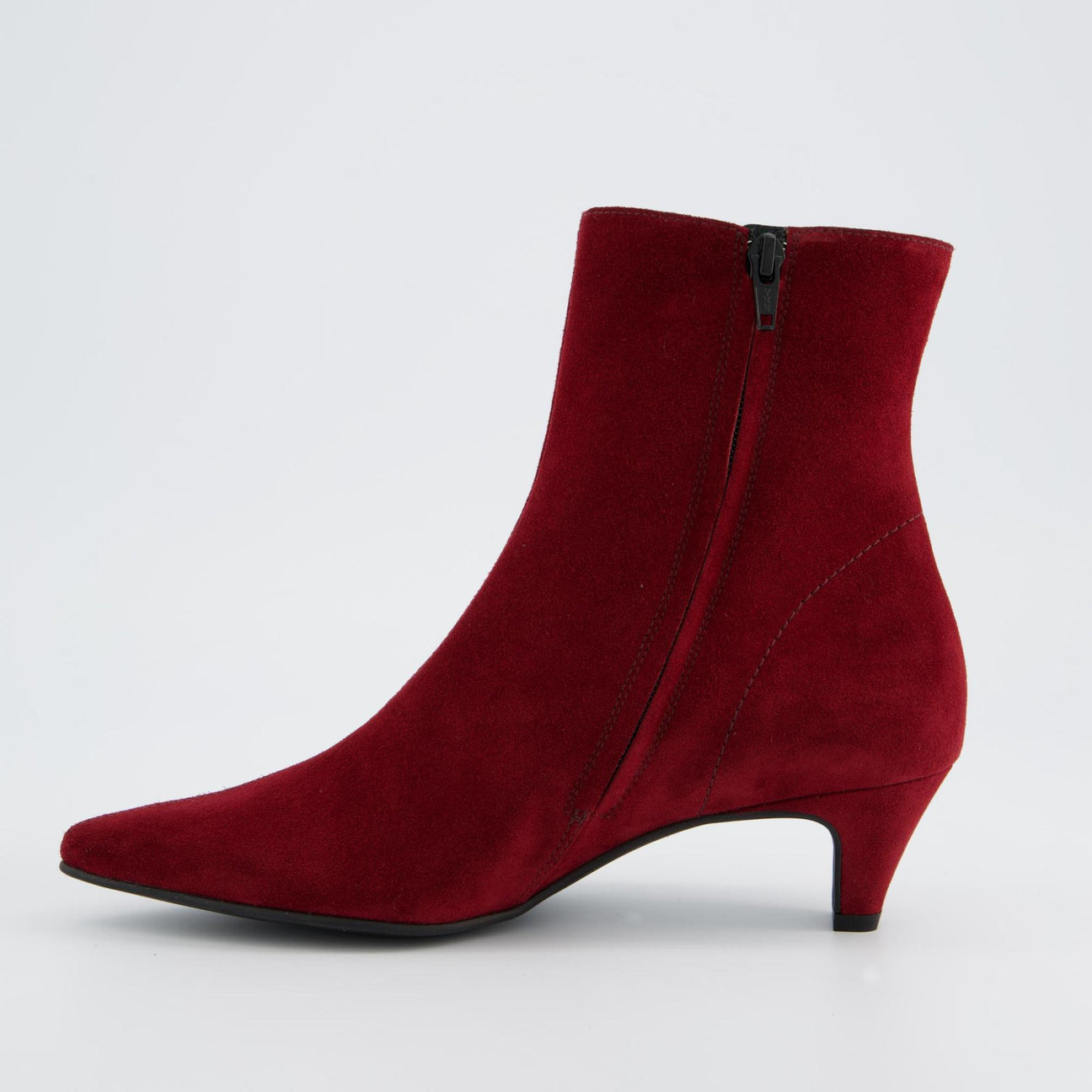Paul Green wine suede ankle boots