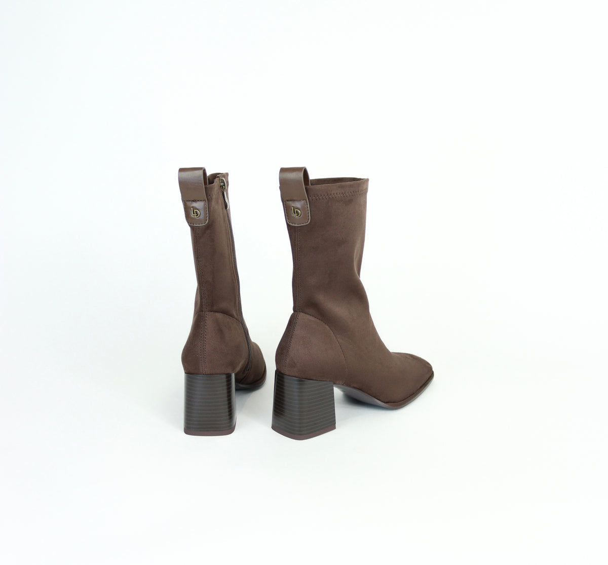 Lodi brown suede sock boot